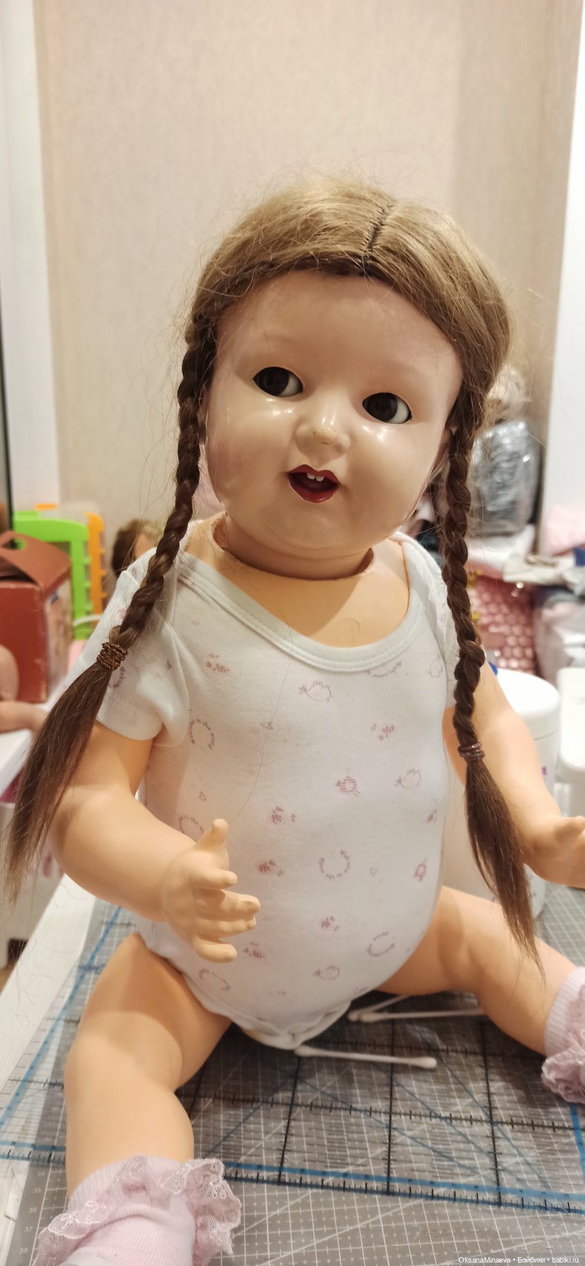 Реставрация антикварной девочки K&R продолжение (фото 5)