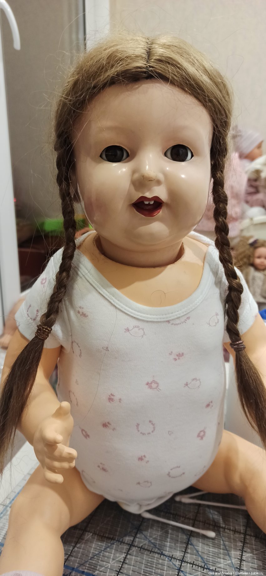 Реставрация антикварной девочки K&R продолжение (фото 3)