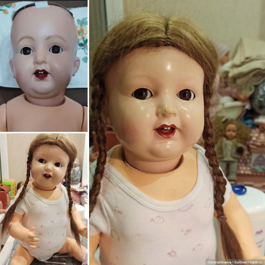 Реставрация антикварной девочки K&R продолжение (фото 8)