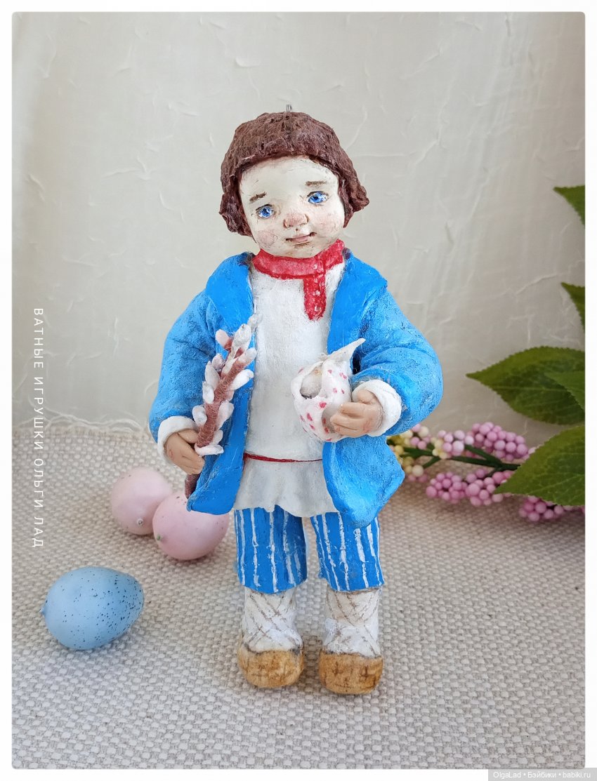 Макарка ватная игрушка — Ватные игрушки на елку: ретро