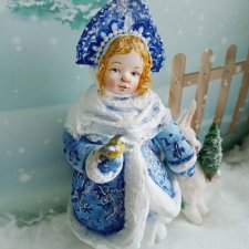 Снегурочка с зайчиком