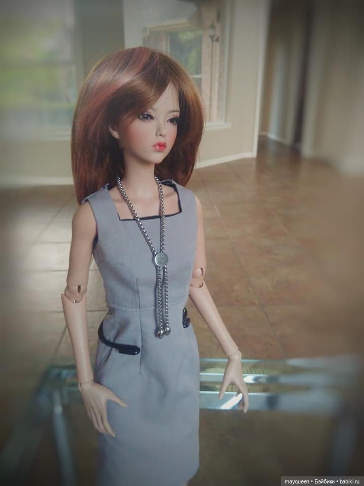 Офисное платье для Сии — Одежда и обувь для кукол своими руками: фото (фото 2)