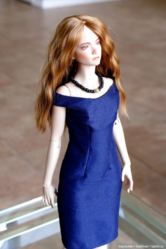 Платье цвета navy для Изабель | Бэйбики Платье цвета navy для Изабель (фото 3)