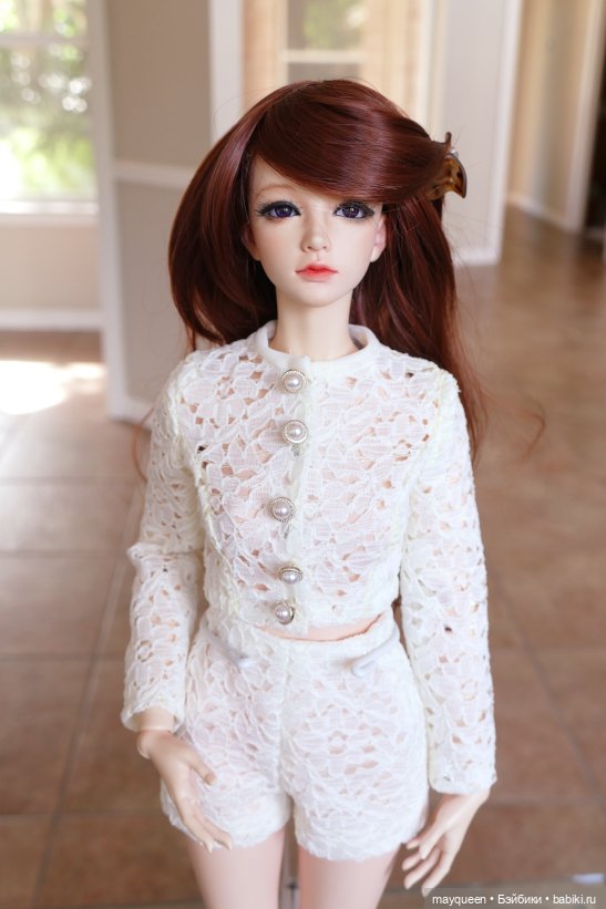 Сшила Аричке кружевной жакет (фото 4)
