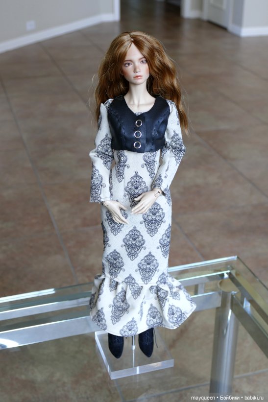 Платье с кожаной жилеткой для Изабель | Бэйбики Платье с кожаной жилеткой для Изабель (фото 2)