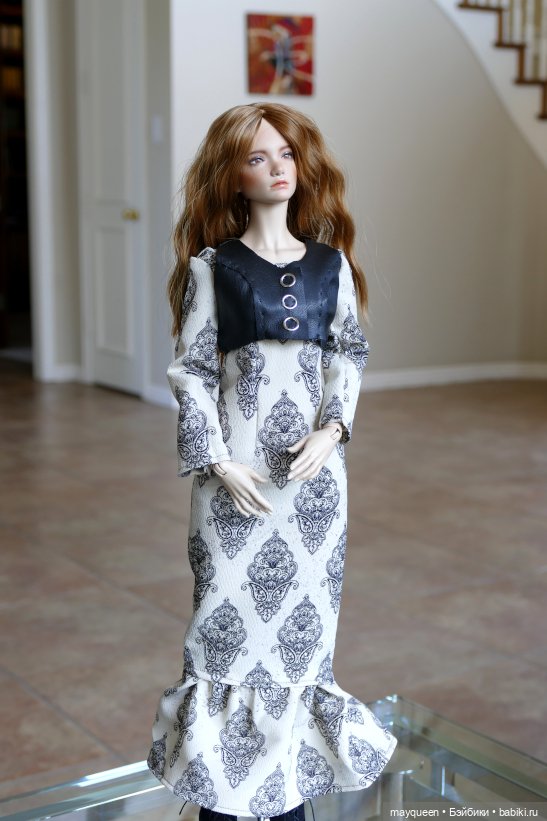 Платье с кожаной жилеткой для Изабель | Бэйбики Платье с кожаной жилеткой для Изабель (фото 5)