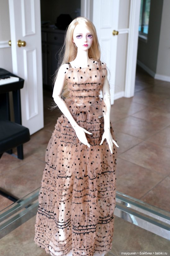 Платье из тюлевой ткани | Бэйбики Платье из тюлевой ткани — Одежда и обувь для кукол своими руками: фото (фото 4)