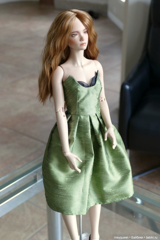 Зелёновое — Одежда и обувь для кукол своими руками: фото (фото 5)