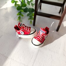 Кеды конверсы красные для кукол Паола Рейна 32 см
