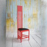 Стул с высокой спинкой для куклы ростом до 30 см