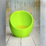 Овальное кресло для куклы ростом до 20 см