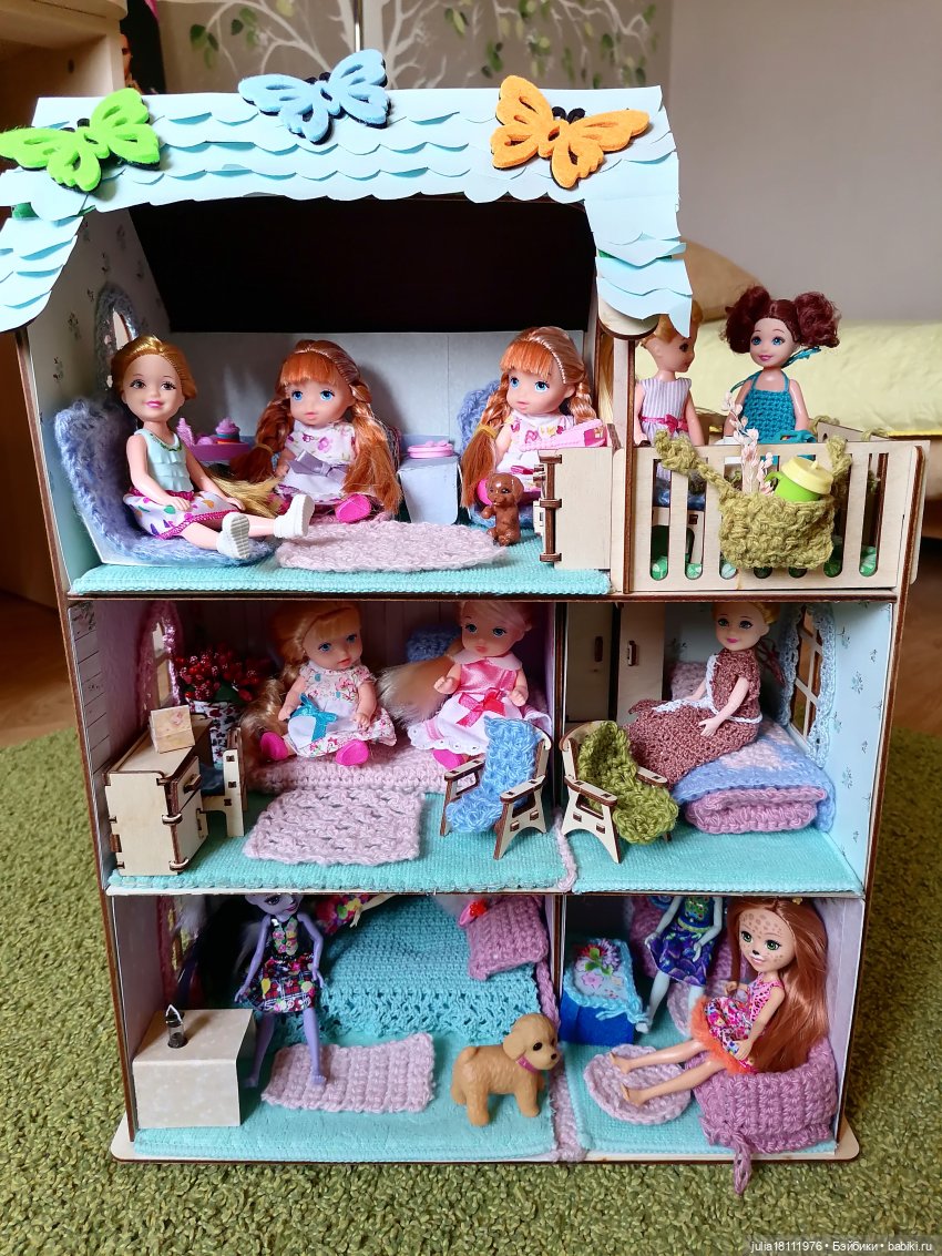 Дом кукол Лавандовый сон. Семейка Пупсиков и мини-куколок. Представление (часть 1)