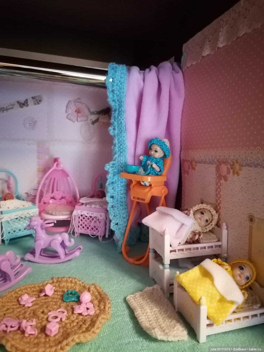 Дом кукол Лавандовый сон. Семейка Пупсиков и мини-куколок. Представление (часть 2)