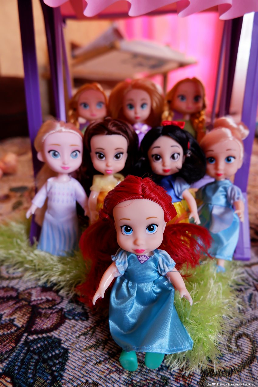 Дом кукол Лавандовый сон. Семейка "мини Дисней" (не Маттел). Представление