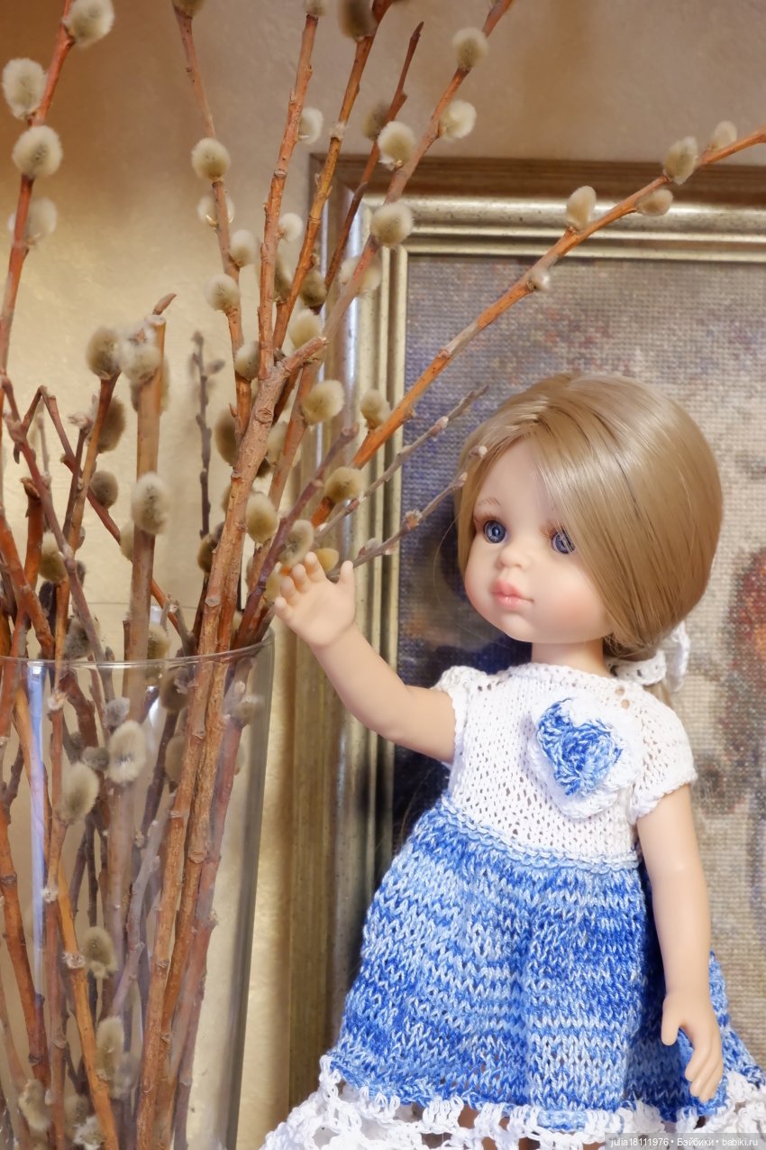 Дом кукол Лавандовый сон. Коллекция вязаных платьев "Синева". Часть 1