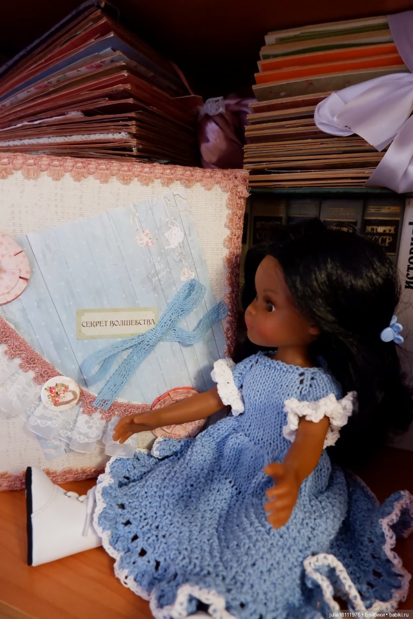 Дом кукол Лавандовый сон. Коллекция вязаных платьев "Синева". Часть 1 (фото 6)