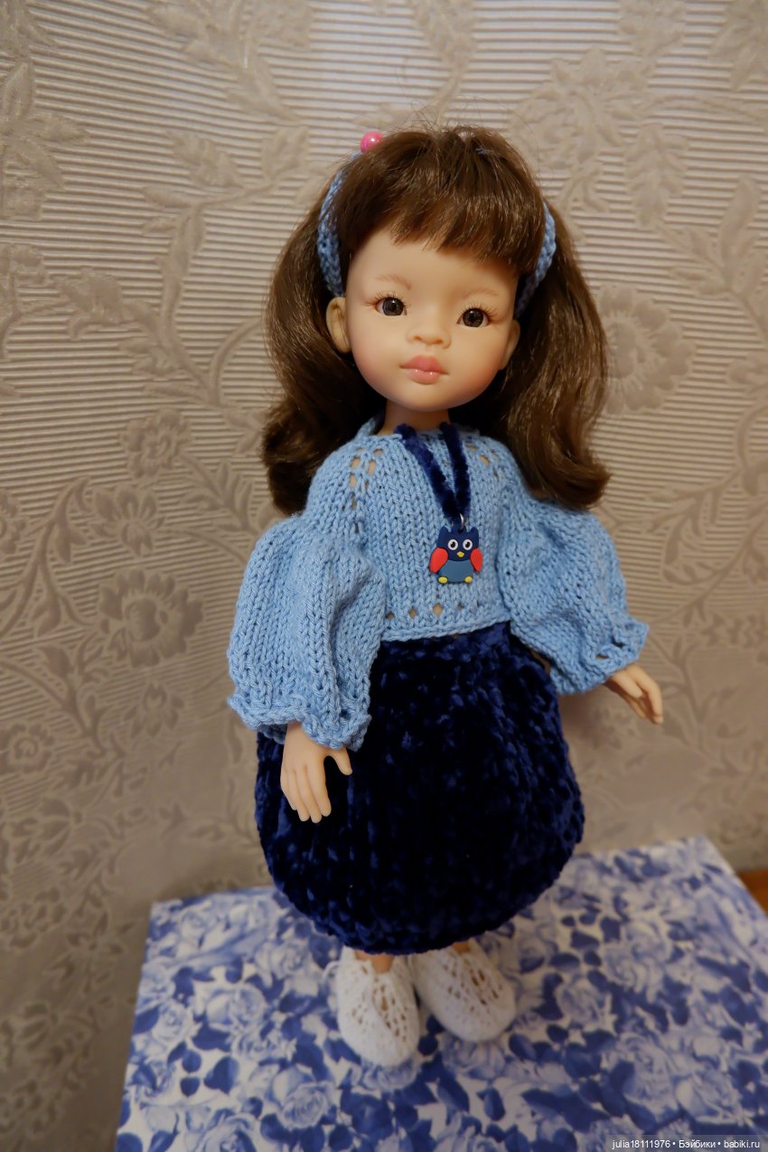 Дом кукол Лавандовый сон. Коллекция вязаных платьев "Синева". Часть 1