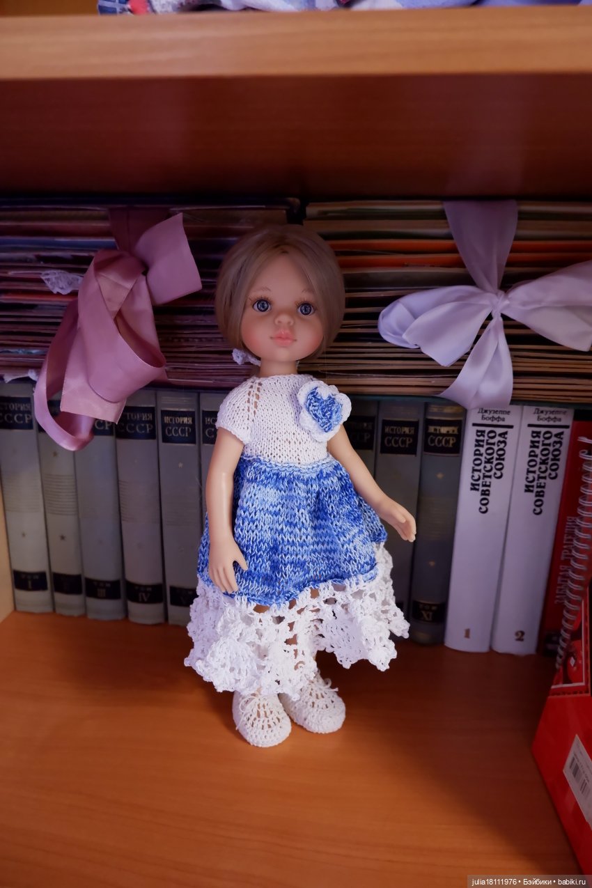 Дом кукол Лавандовый сон. Коллекция вязаных платьев "Синева". Часть 1