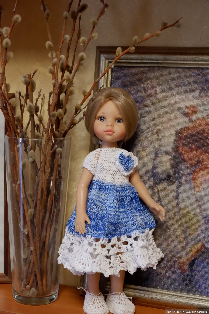 Дом кукол Лавандовый сон. Коллекция вязаных платьев "Синева". Часть 1