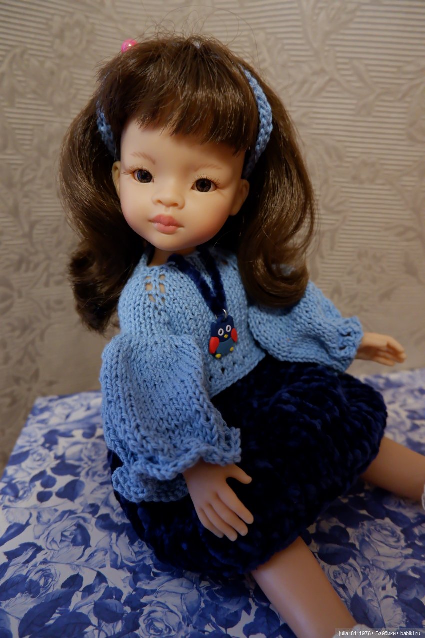 Дом кукол Лавандовый сон. Коллекция вязаных платьев "Синева". Часть 1 (фото 3)