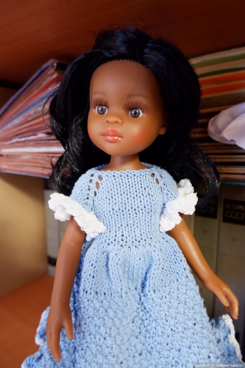 Дом кукол Лавандовый сон. Коллекция вязаных платьев "Синева". Часть 1 (фото 8)