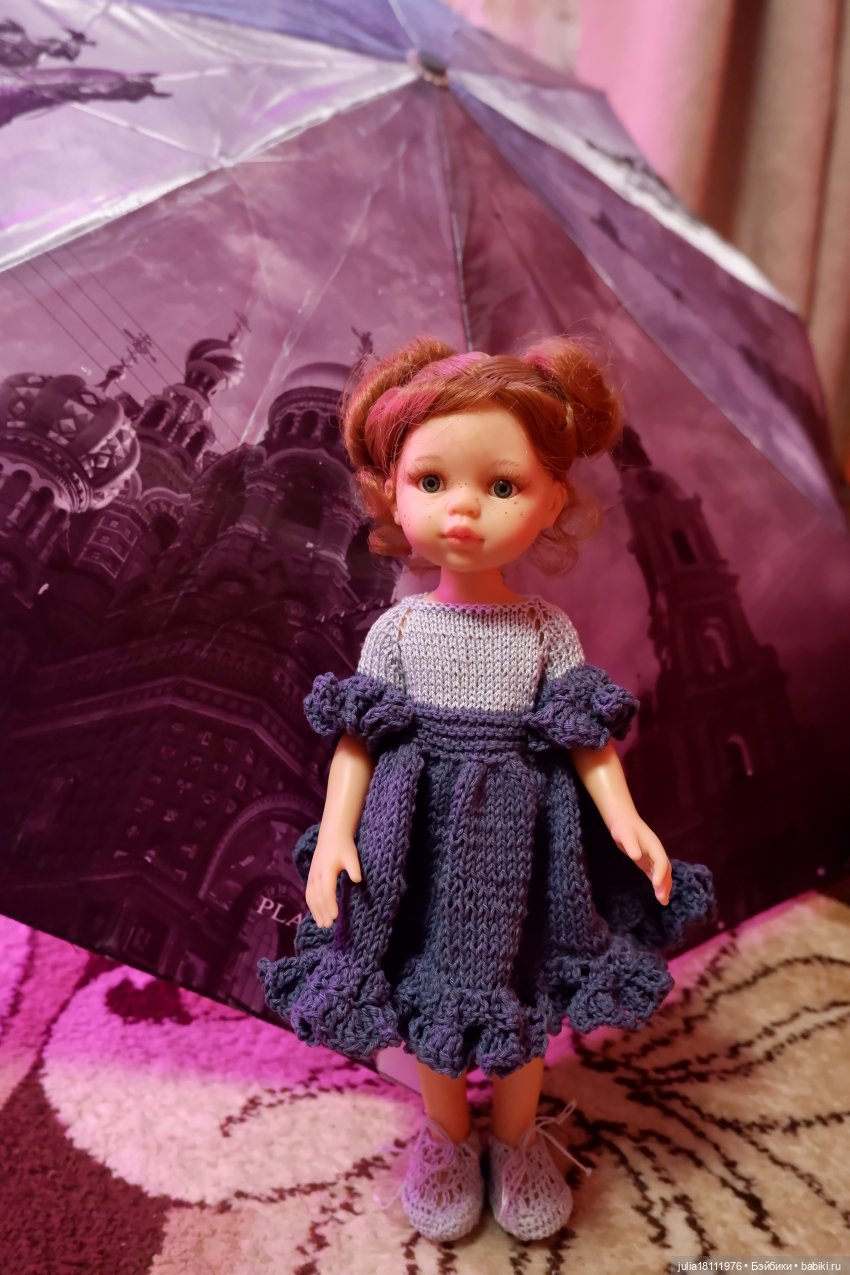 Дом кукол Лавандовый сон. Коллекция вязаных платьев "Синева". Часть 2 (фото 9)
