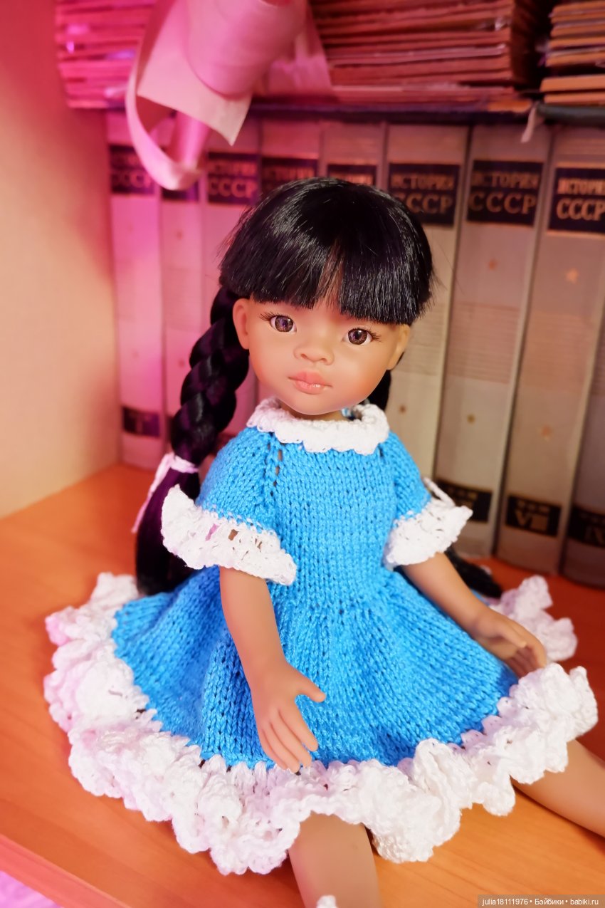 Дом кукол Лавандовый сон. Коллекция вязаных платьев "Синева". Часть 2 (фото 6)