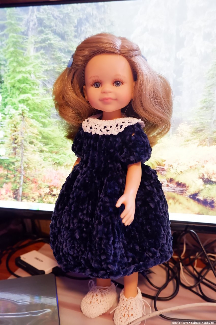 Дом кукол Лавандовый сон. Коллекция вязаных платьев "Синева". Часть 2 (фото 3)