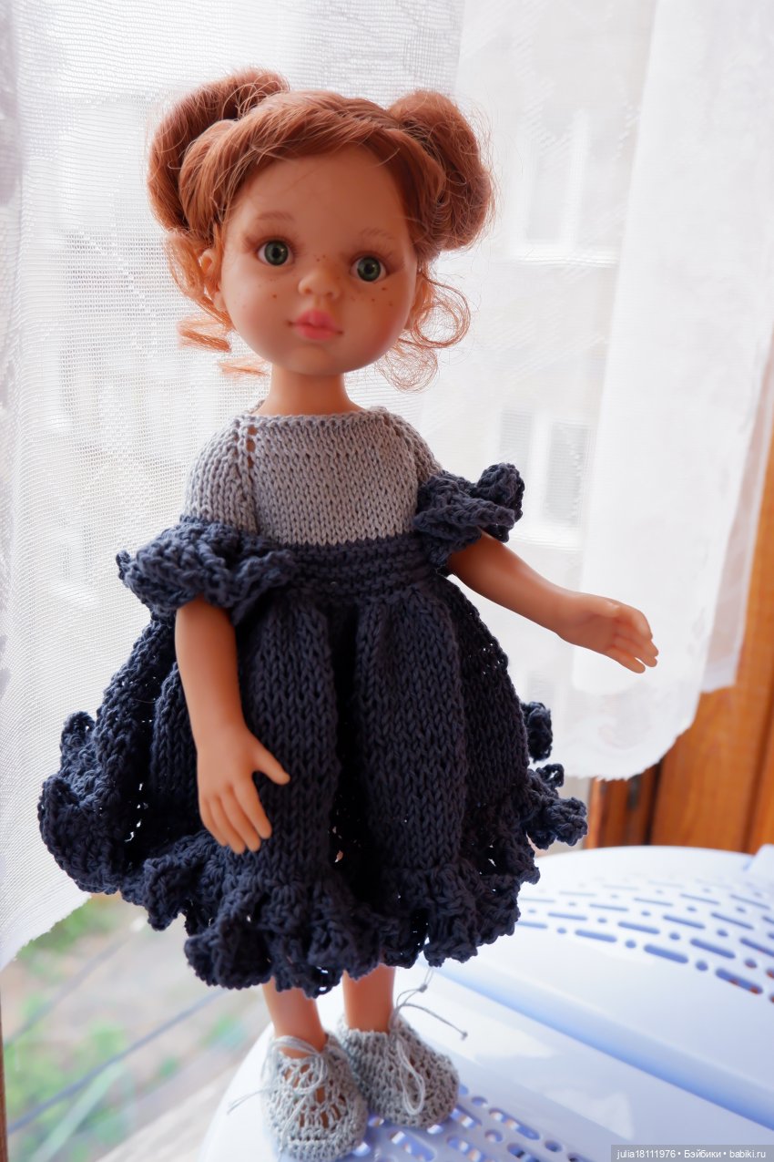 Дом кукол Лавандовый сон. Коллекция вязаных платьев "Синева". Часть 2