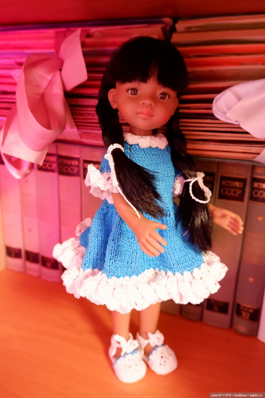 Дом кукол Лавандовый сон. Коллекция вязаных платьев "Синева". Часть 2 (фото 7)