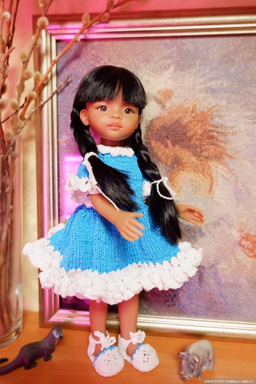 Дом кукол Лавандовый сон. Коллекция вязаных платьев "Синева". Часть 2 (фото 5)