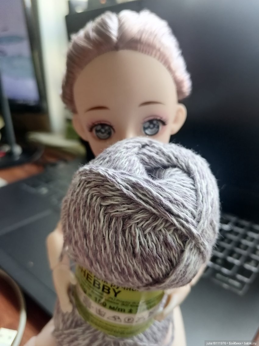 Дом кукол Лавандовый сон. Клубочки и куколки. Платье для Мишель (мастер-класс)