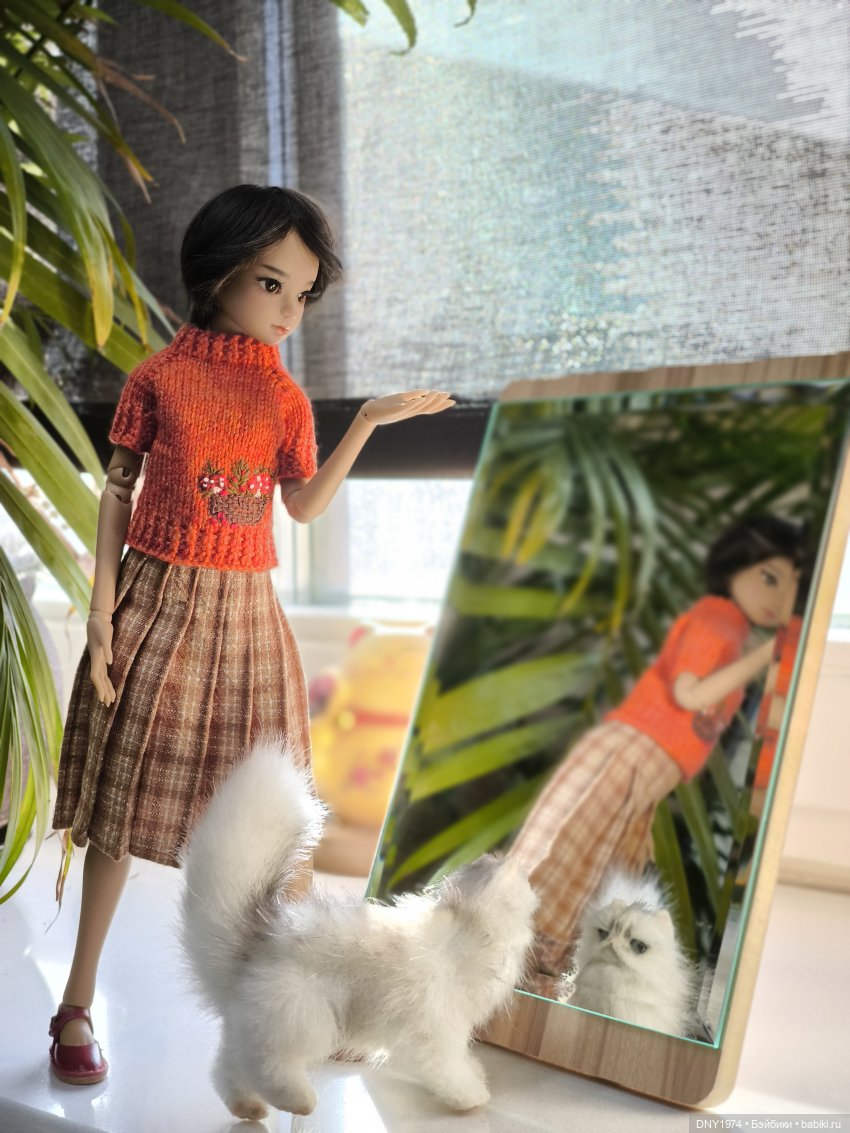 Перед зеркалом девчушка — Куклы Milim Studio (Милим): российские БЖД (фото 2)