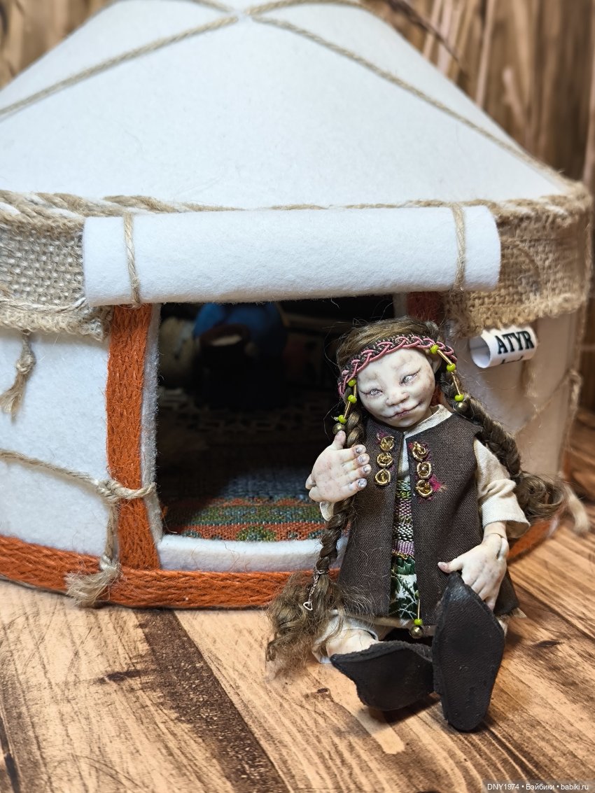 С новосельем, Кита — Домашние фото авторских игрушек: Тедди (фото 5)