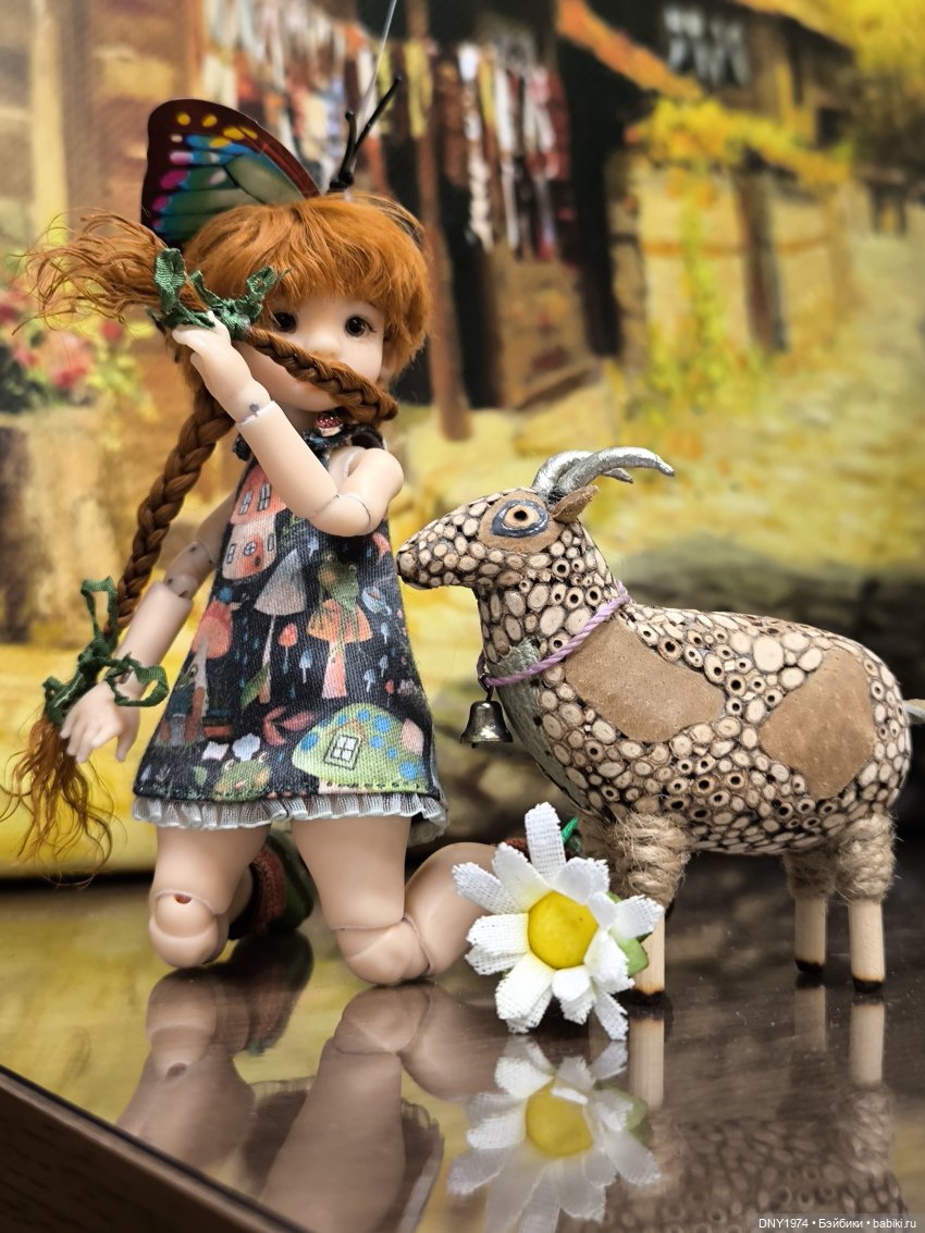 Как коза пришла попить чаю с Пирожком