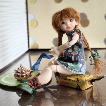 Как коза пришла попить чаю с Пирожком