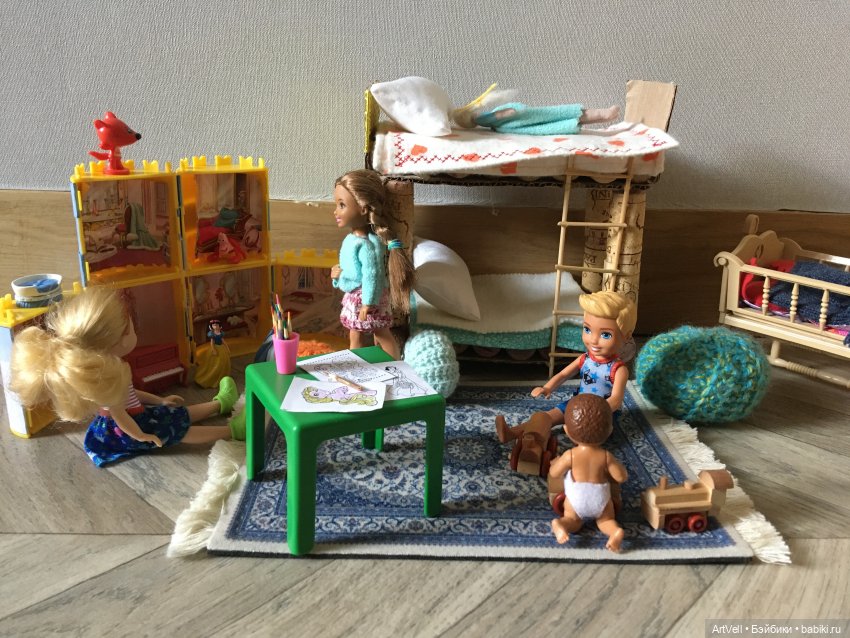 Игровая мебель для деток из подручных материалов (фото 5)