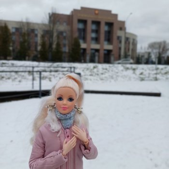 Первая снежная прогулка