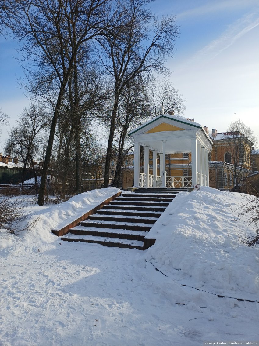 Зимняя прогулка в безлюдном саду