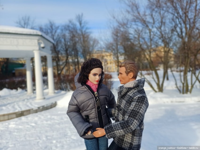 Зимняя прогулка в безлюдном саду