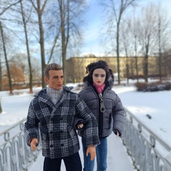 Зимняя прогулка в безлюдном саду