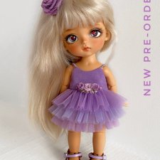 Красивый аутфит на малышек BJD Lati Лати Pukifee Пукифи Blythe и им подобным
