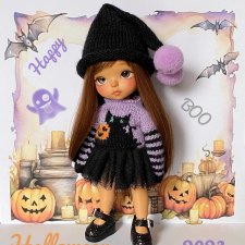 Классный наряд на Хэллоуин для 1/8 бжд тиников типо Лати Lati, Медовушек, Meadow, Пукифи Pukifee  и