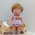 Пижамный комплект на пупсов Паолитос Paolitos