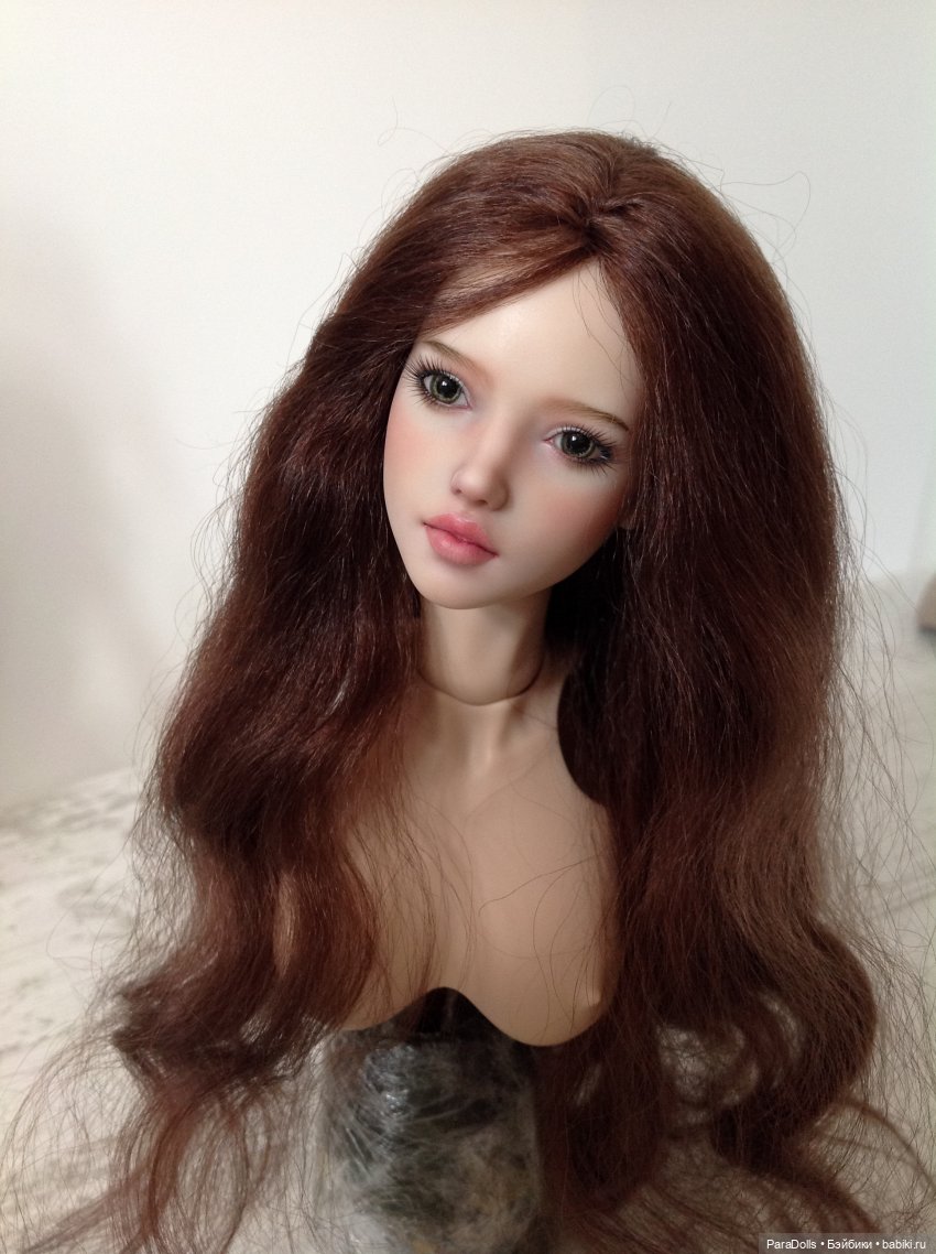 Роспись лица, парик, молд лица Изольда формат 1/4, мастерская РезинДоллз