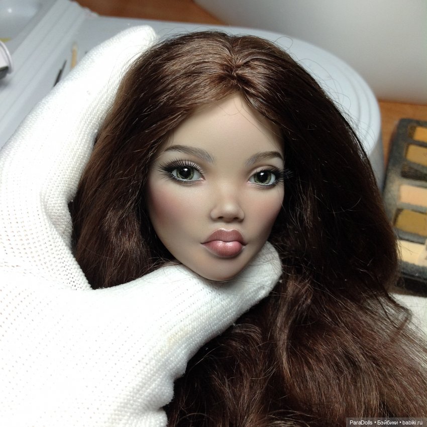 Роспись, парик, молд лица Афро, формат 1/4 мастерская РезинДоллз