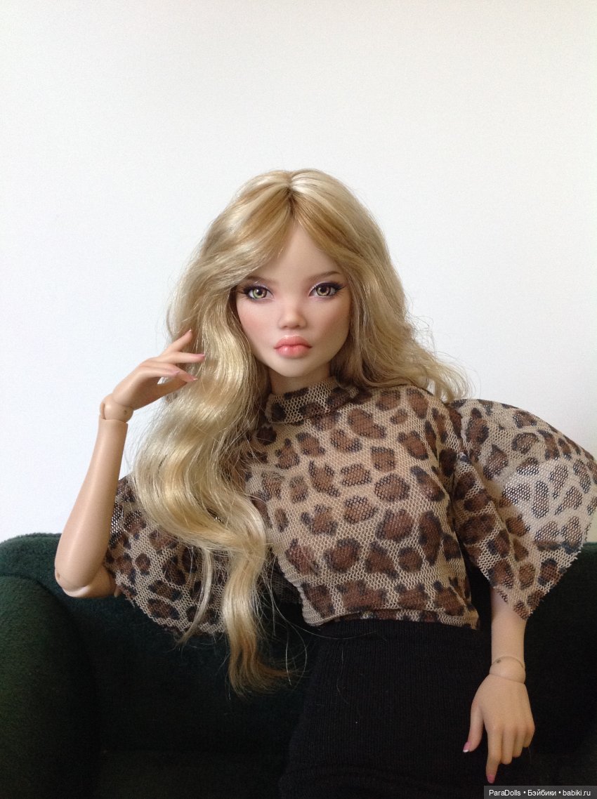 Роспись, парик, молд лица Афро, формат 1/6 мастерская РезинДоллз