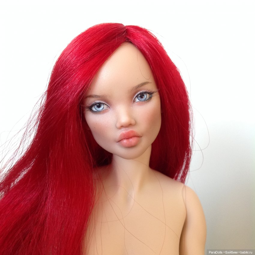 Роспись, парик, молд лица Афро, формат 1/6 мастерская РезинДоллз