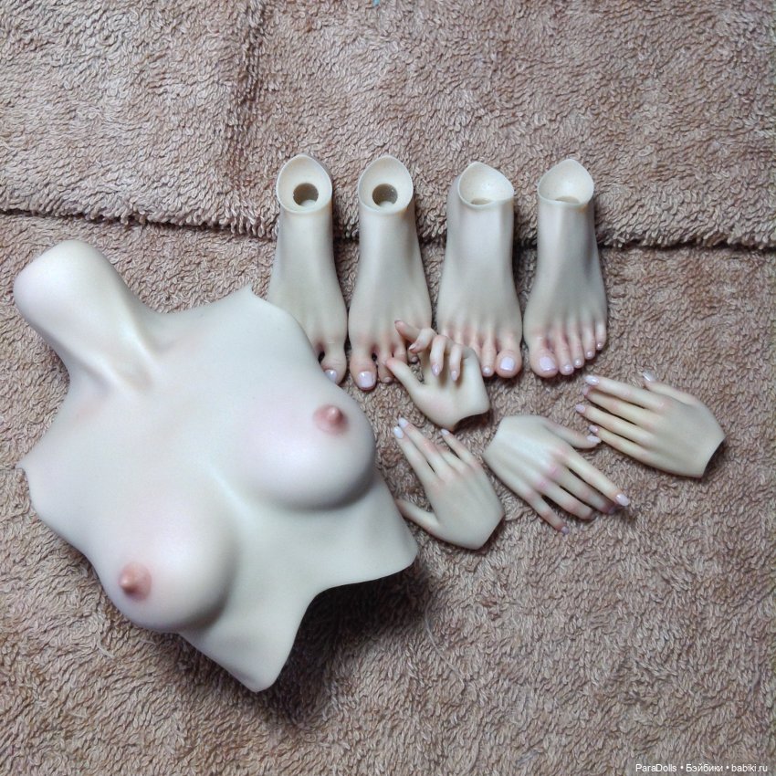 Частичный блаш тела, кистей и стоа, для куклы формат 1/4 мастерская РезинДоллз