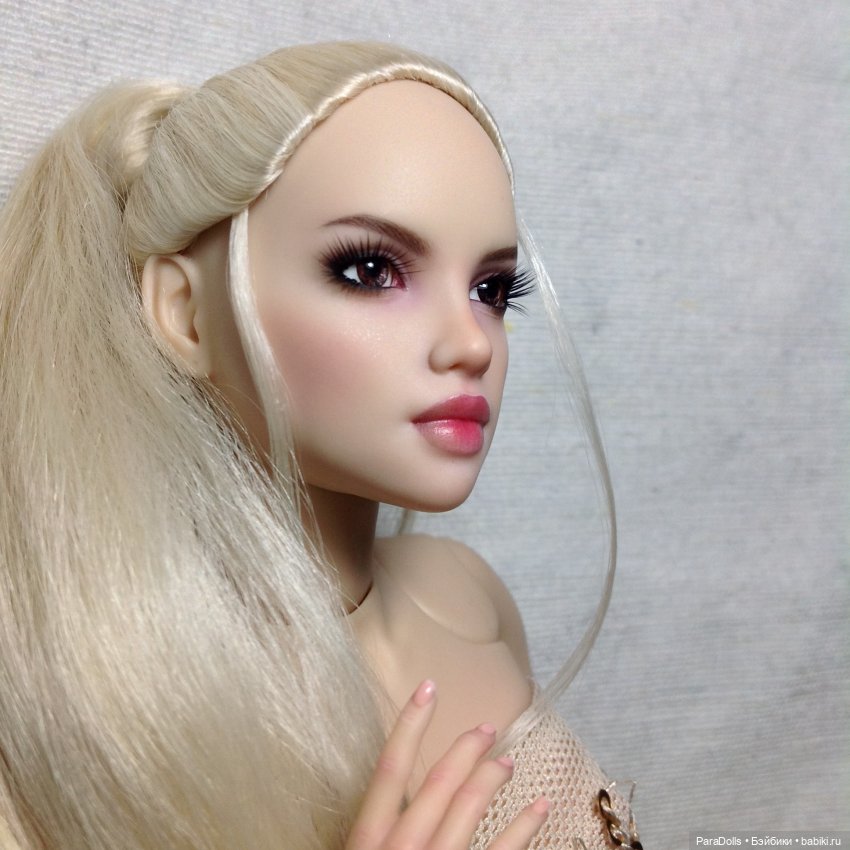 Роспись, парик, молд лица Пышка, формат 1/6 мастерская РезинДоллз